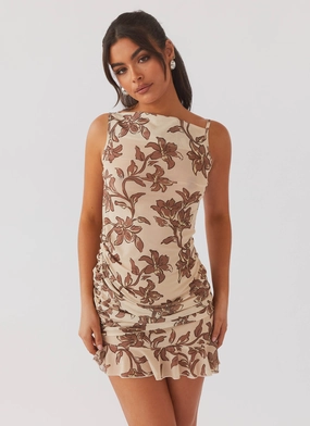 Feminine Charm Smart Vibe Pass The Prosecco Mini Dress - Hazel Bloom