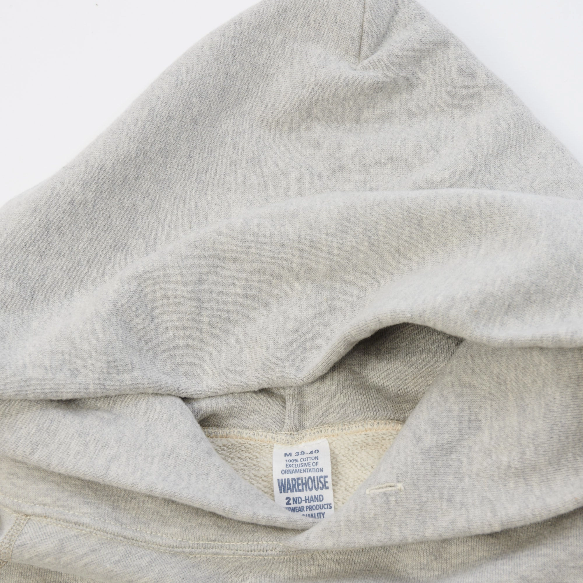 product yoga friendliness Warehouse & Co 462 Raglan Sleeve Hooded Sweatshirt - Heather Grey