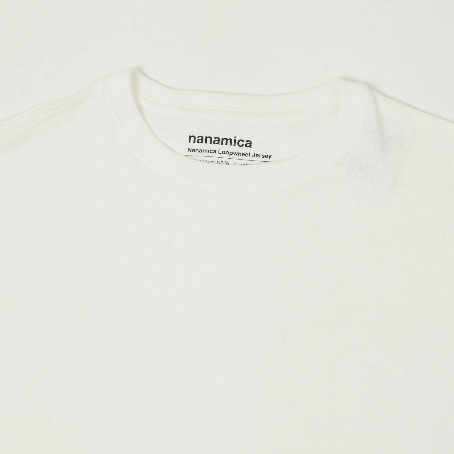 Nanamica Loopwheel Coolmax Jersey T-Shirt - White Urban Fashion Look Modern innovation