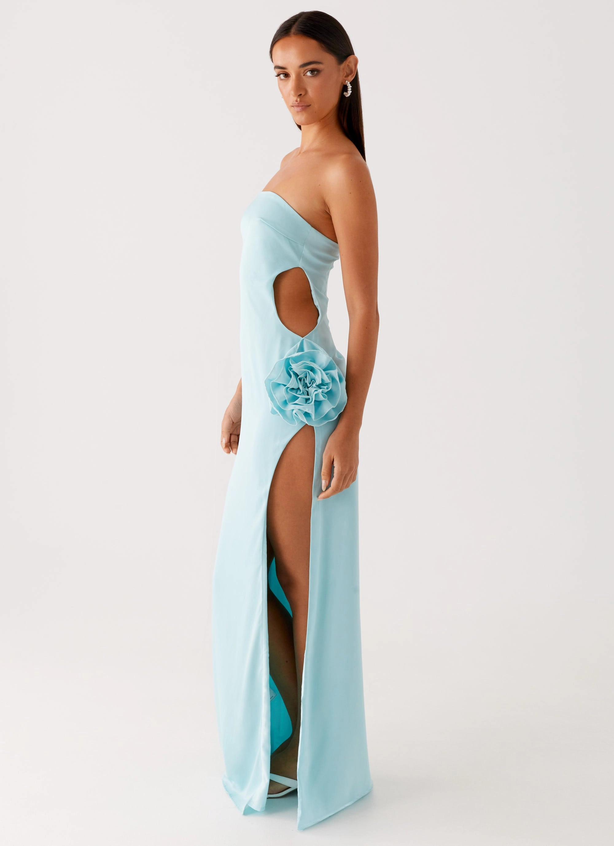 Fenway Strapless Maxi Dress - Mint Sharp Design Slim-fit