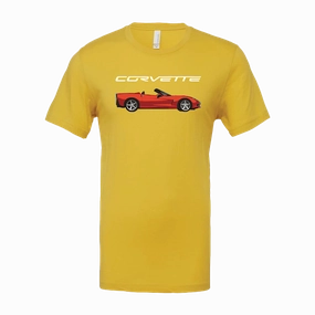 Gym clothing Daily Casual Corvette C6 Side Graphic T-Shirt
