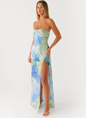 Lawson Maxi Dress - Flower Print Sophisticated and Relaxed Luxe Wear