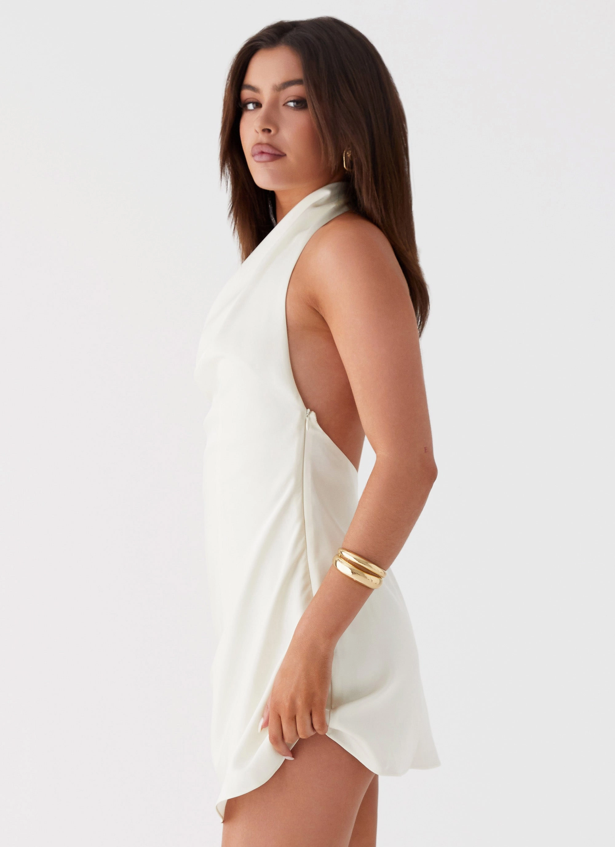 Sonelle Mini Dress - Ivory Layered Fit