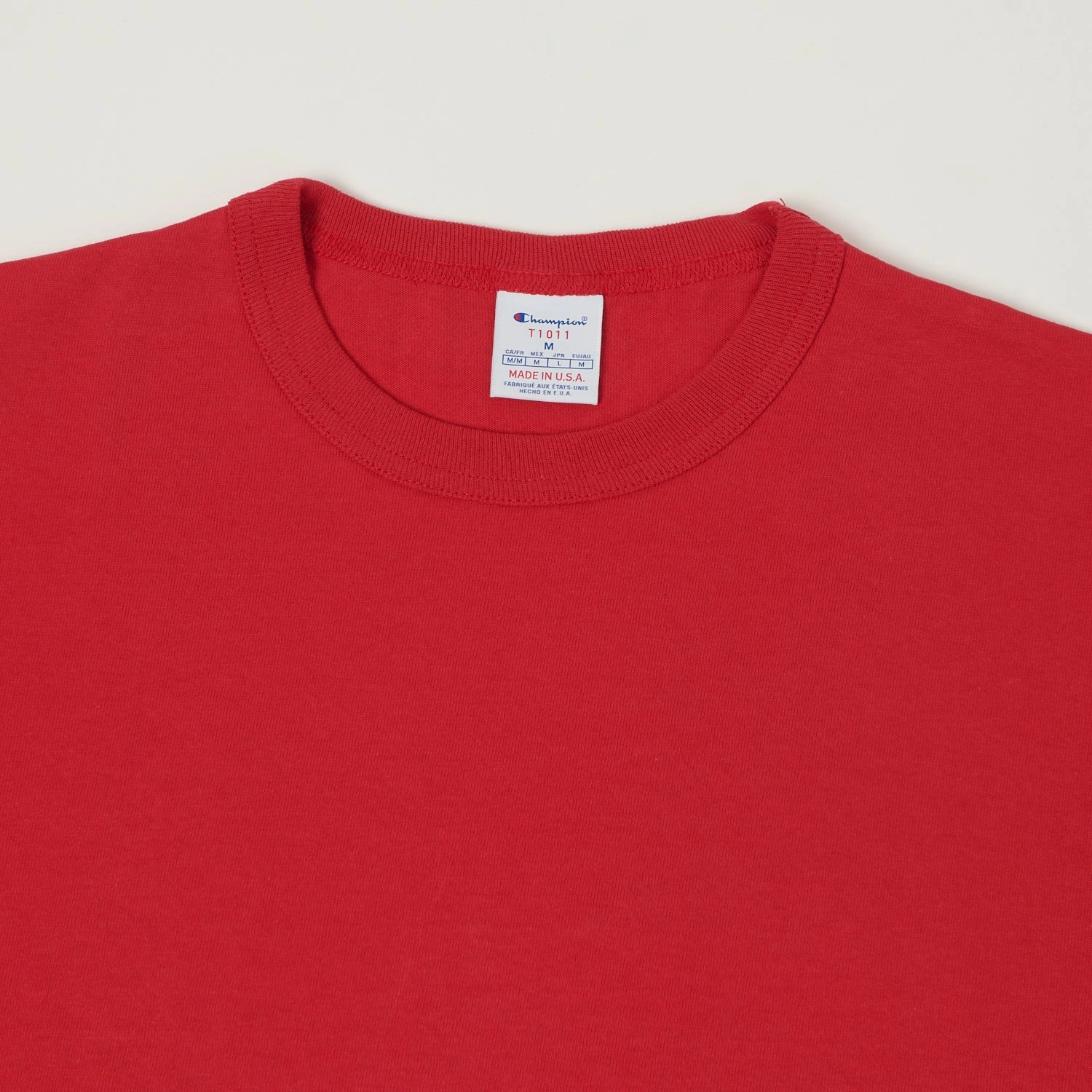 Champion Made in USA Crewneck Tee - Cardinal Red FlexibleCollarOptions