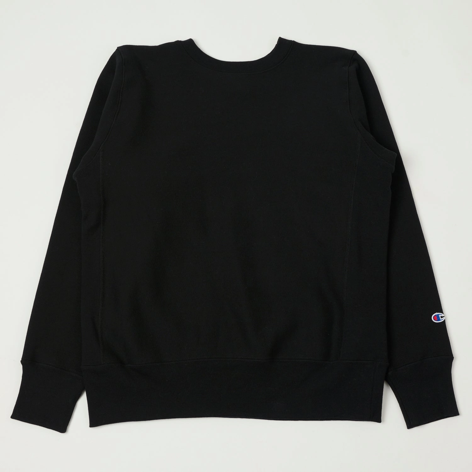 Champion Made in USA Reverse Weave Crewneck Sweatshirt - Black Street Active Sustainable Fabric