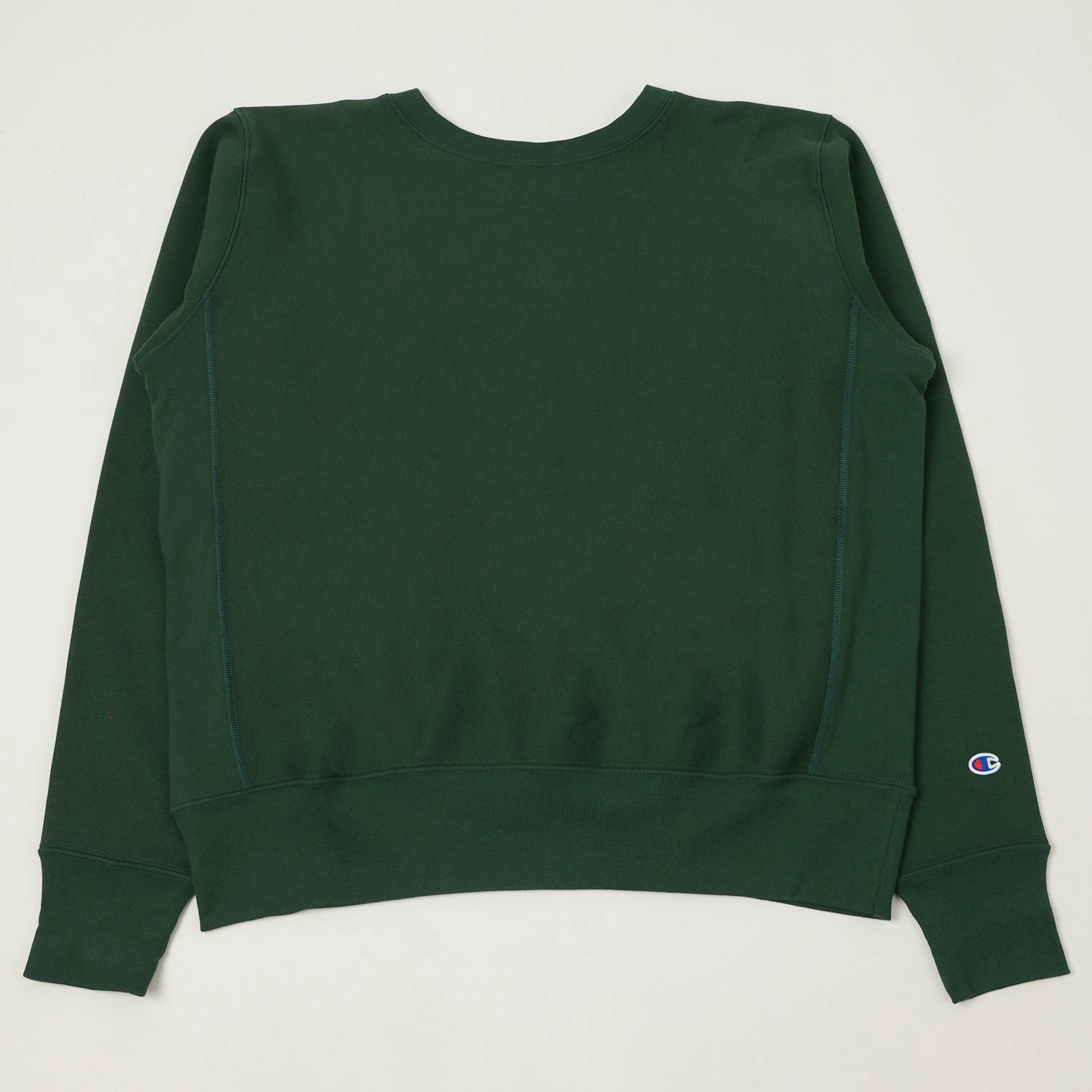 camping suitable Champion Made in USA Reverse Weave Crewneck Sweatshirt - Moss Green