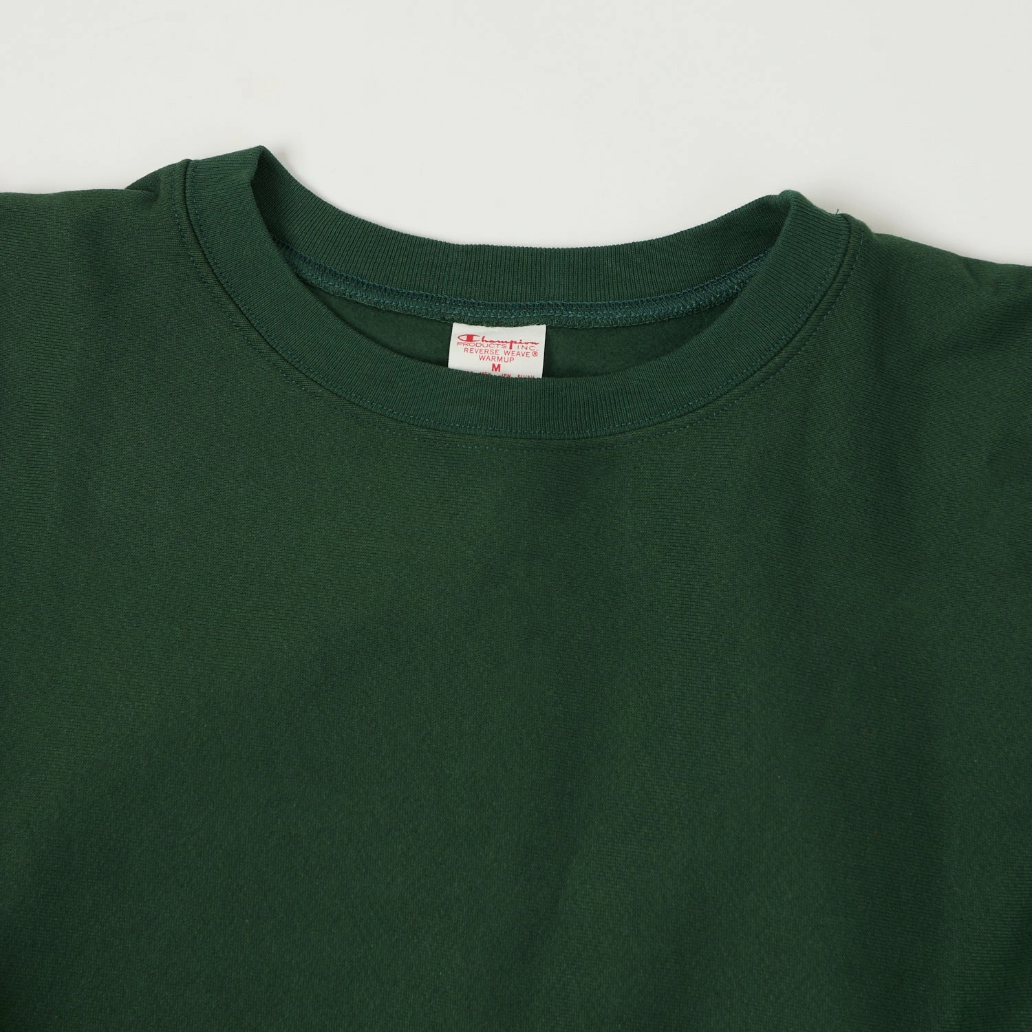 Long Sleeve Essential Layer Champion Made in USA Reverse Weave Crewneck Sweatshirt - Moss Green