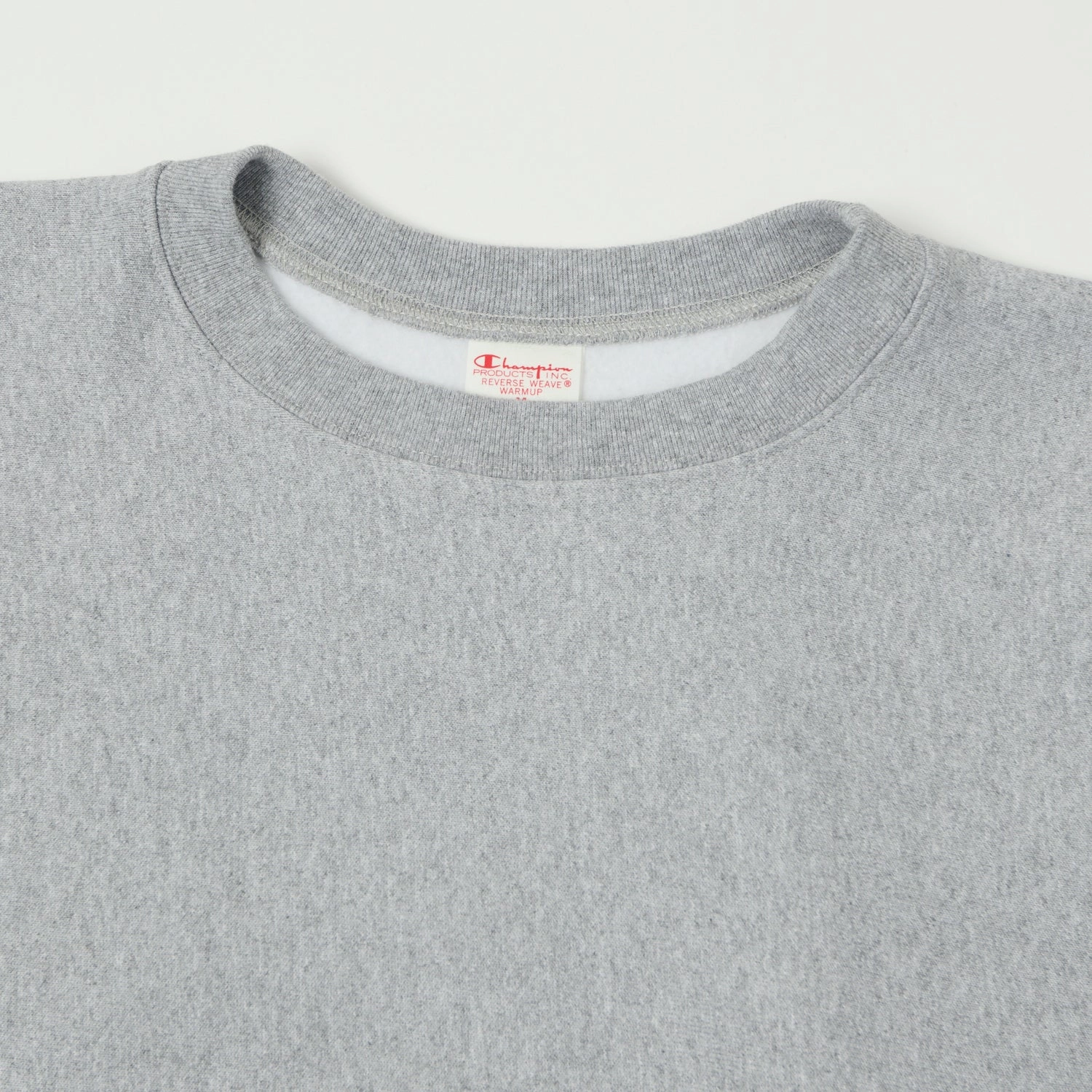 Champion Made in USA Reverse Weave Crewneck Sweatshirt - Oxford Grey solo wear