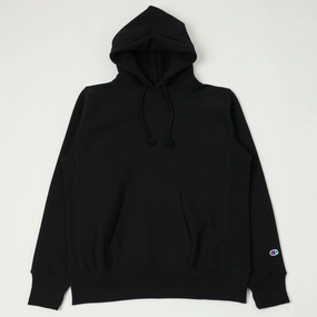 Champion Made in USA Reverse Weave Hoodie - Black Chill Clothing