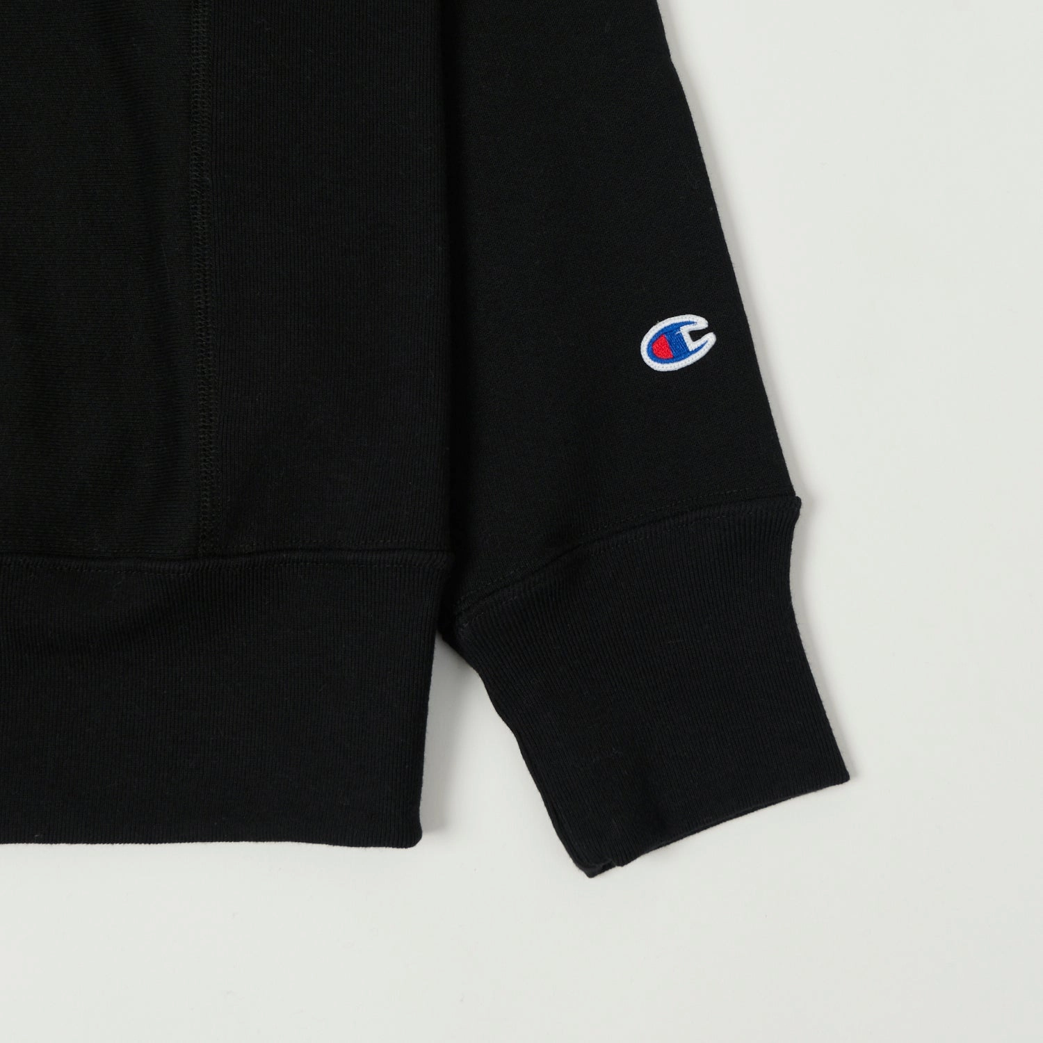 Champion Made in USA Reverse Weave Zipped Hoodie - Black product packaging