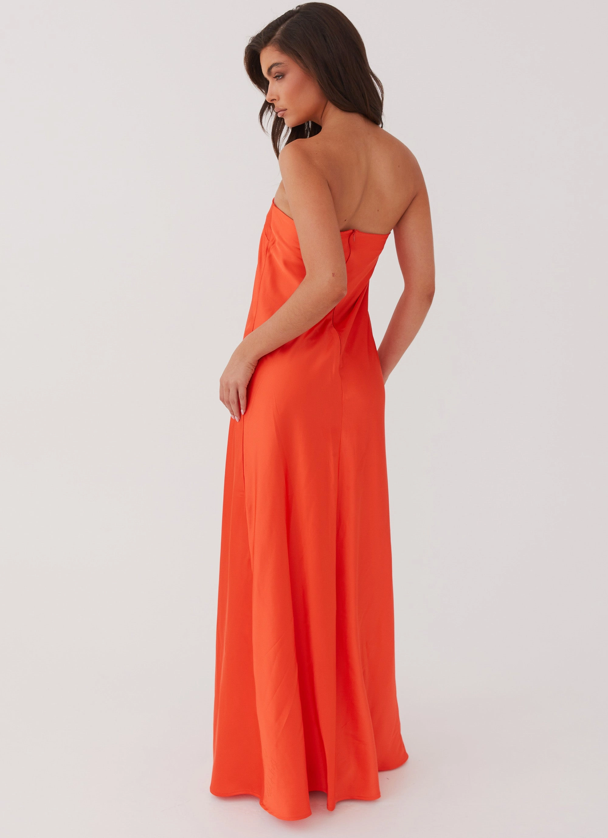 Flattering Wearable Chantelle Strapless Maxi Dress - Sunset