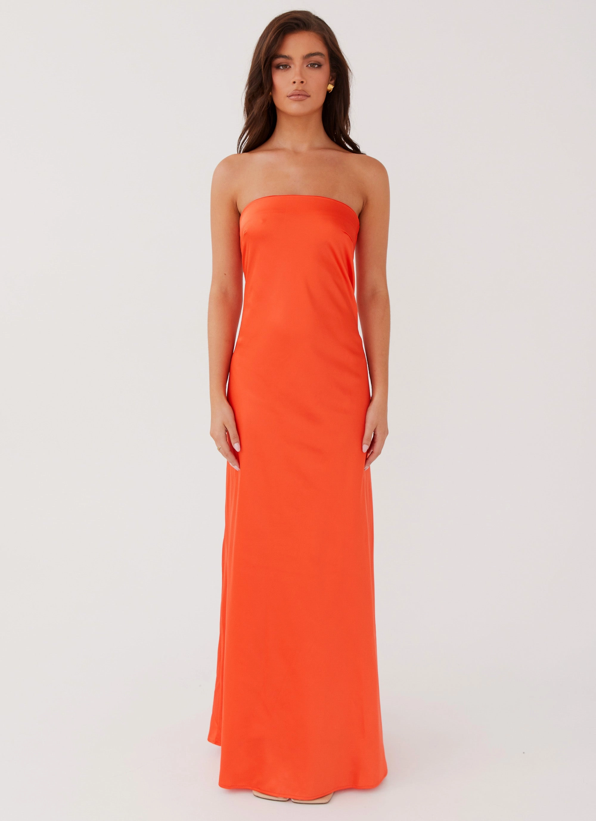 Date night Chantelle Strapless Maxi Dress - Sunset