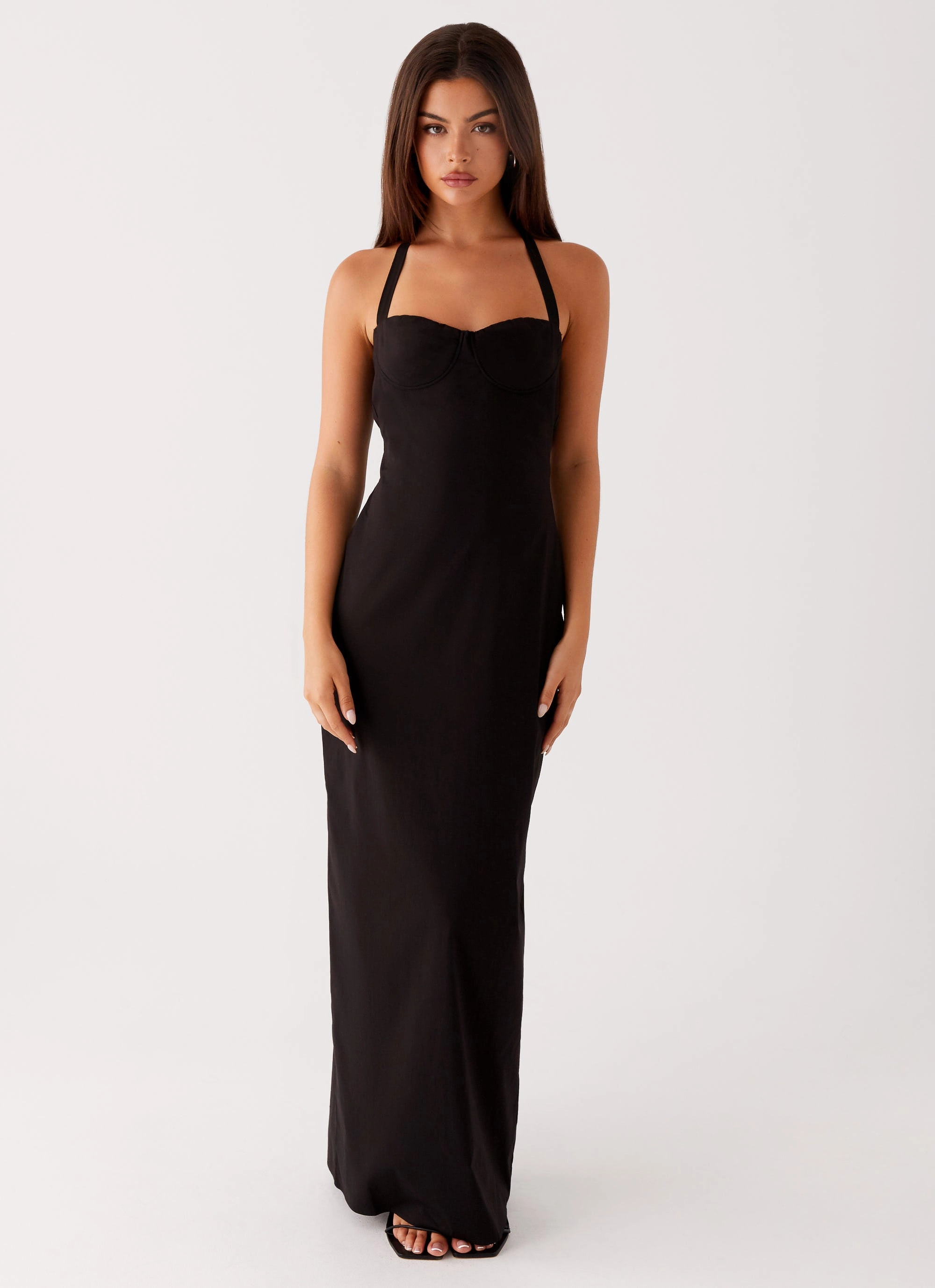 Cozy Vibe Cheryl Maxi Dress - Black