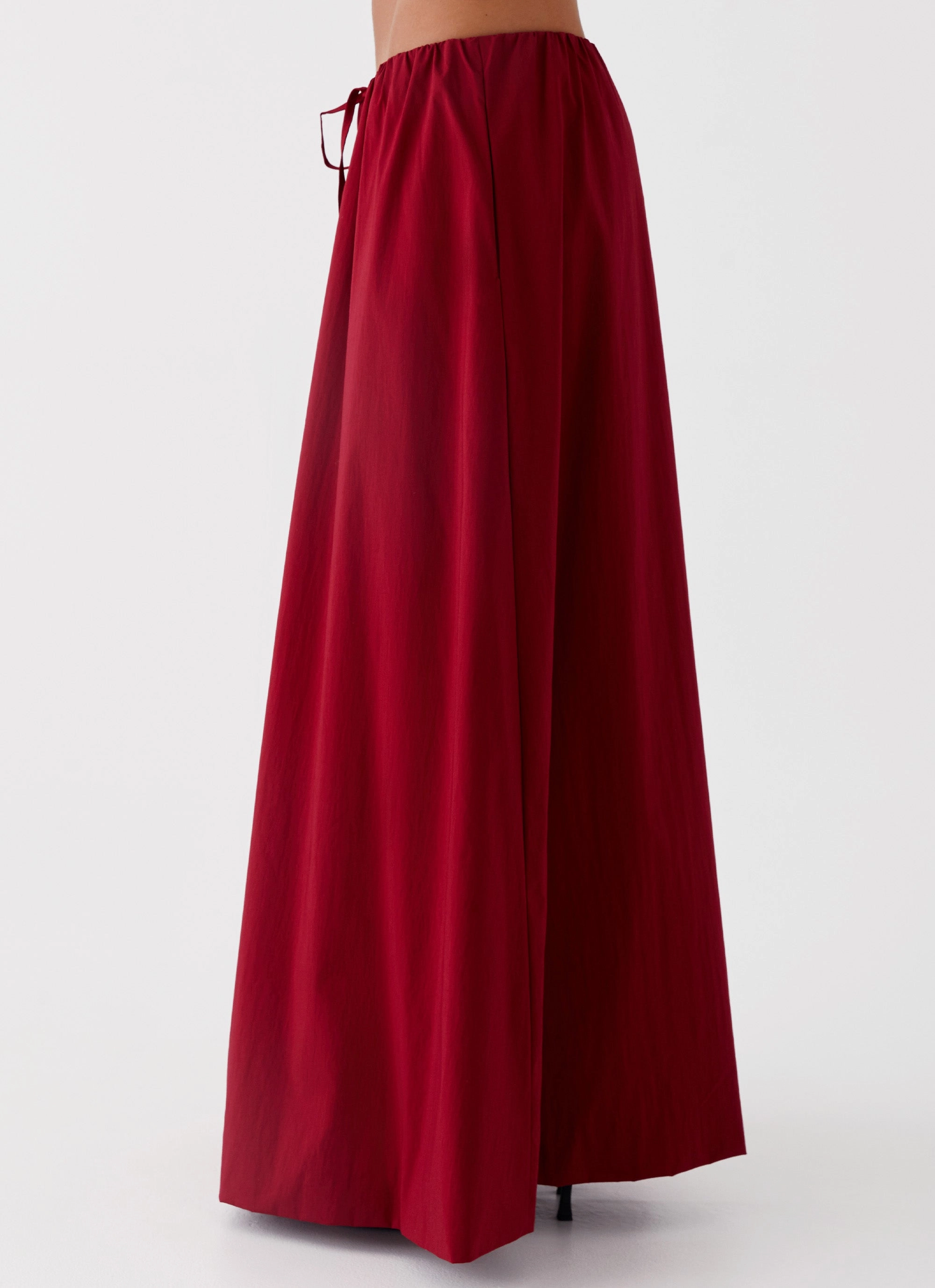 Cheryl Maxi Skirt - Cherry Red Curve Friendly