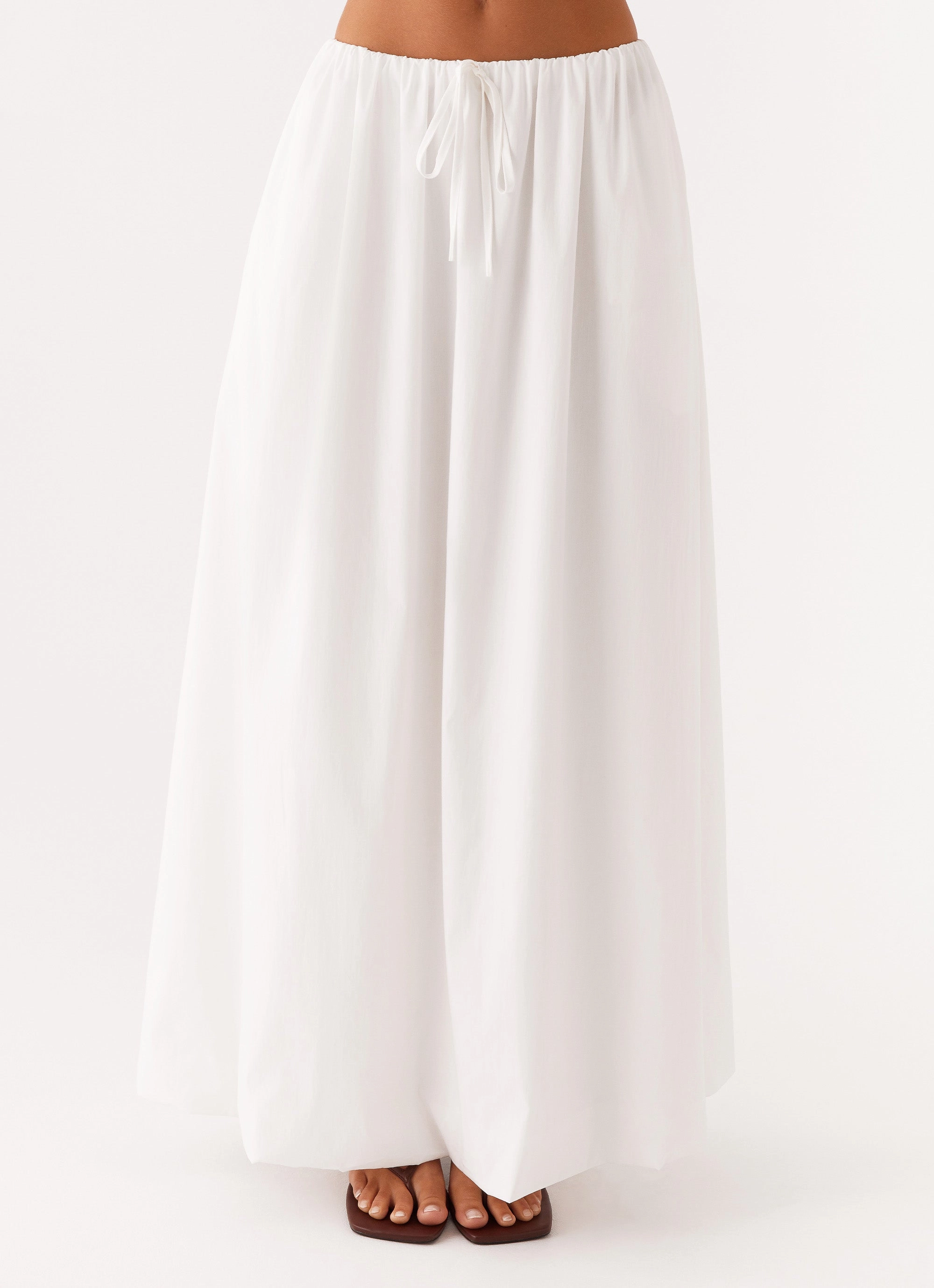 Breathable Style Fair-Trade Cheryl Maxi Skirt - White