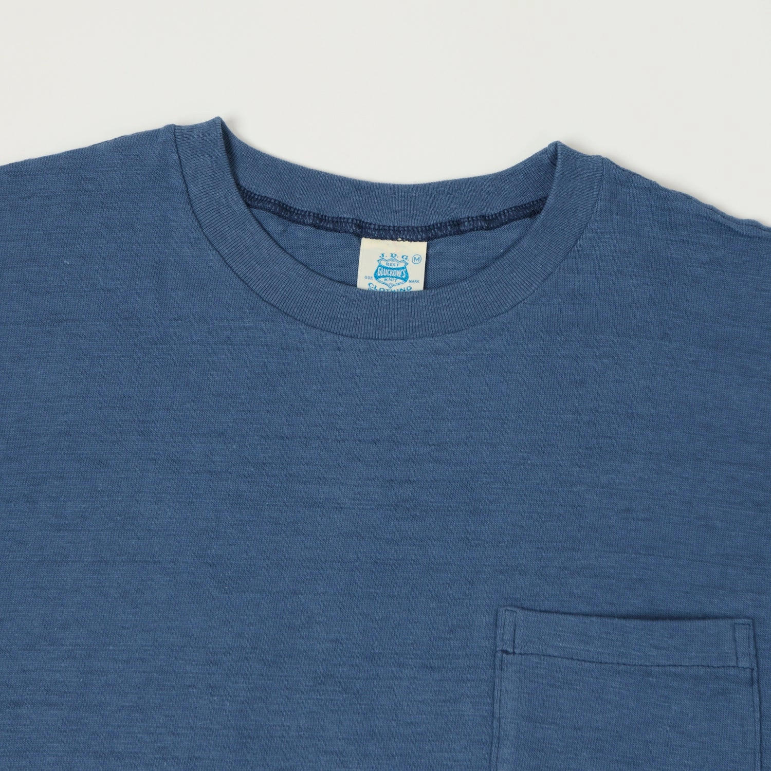 John Gluckow Lot. JG-CS07 'Keeper' Pocket T-Shirt - Blue Layered Look