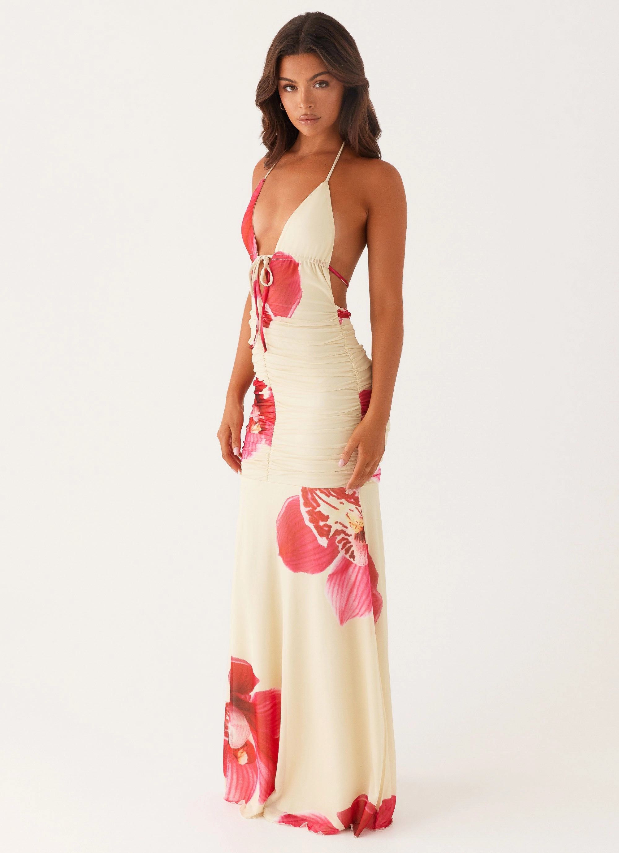 Grab Now Hollywood Maxi Dress - Orchid Yellow