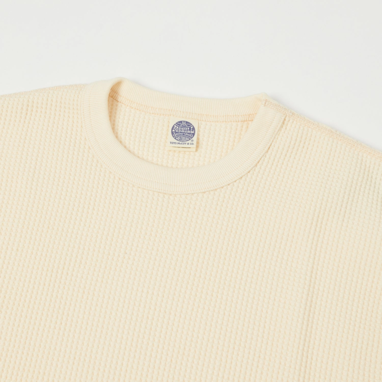 TOYS McCOY 'Big Waffle' Thermal Sweatshirt - Natural solo wear