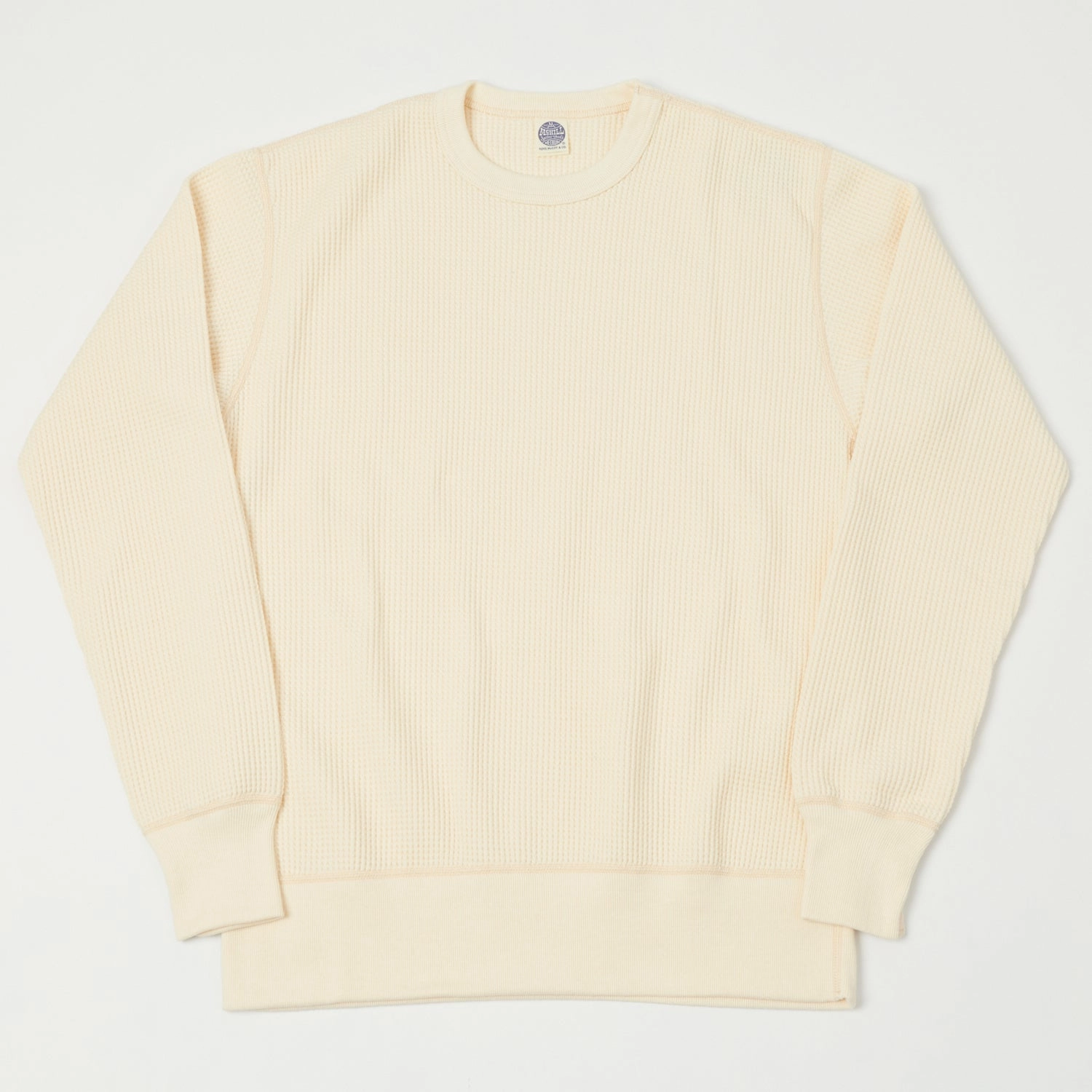 product duck cloth ruggedness TOYS McCOY 'Big Waffle' Thermal Sweatshirt - Natural