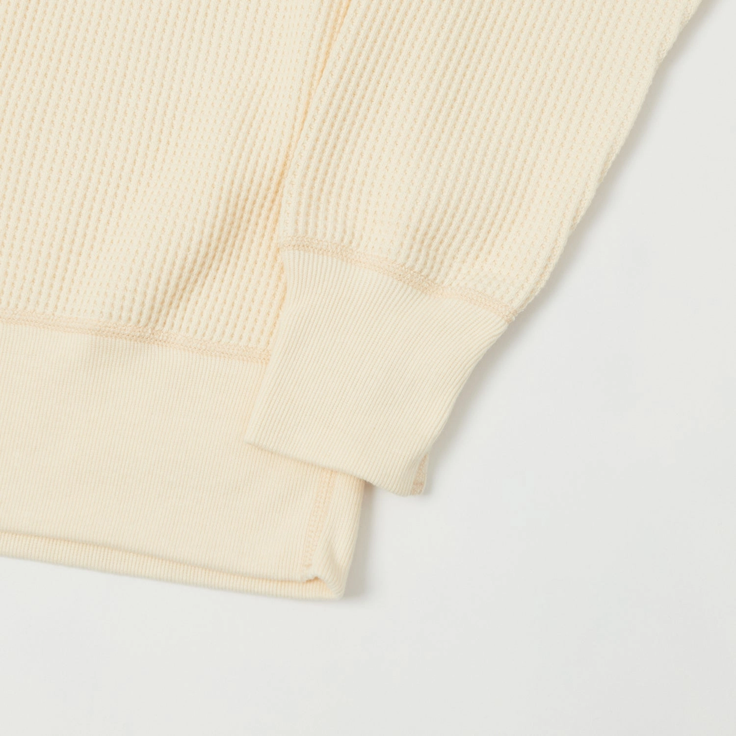 TOYS McCOY 'Big Waffle' Thermal Sweatshirt - Natural formal party Coffee Shop