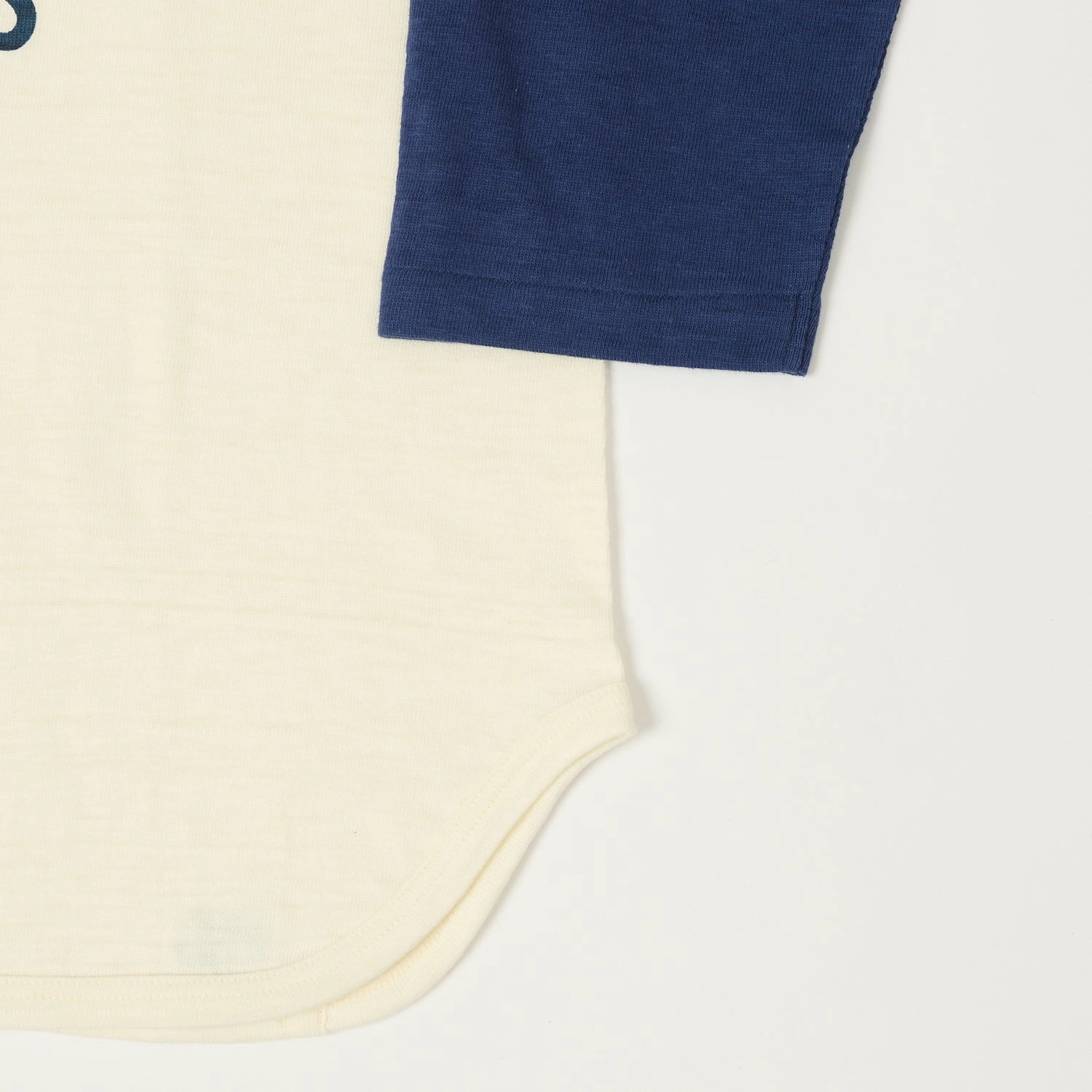 Warehouse & Co 4800 'Fedora Tigers'  Baseball T-Shirt - Cream/Navy Tear Resistant Knit