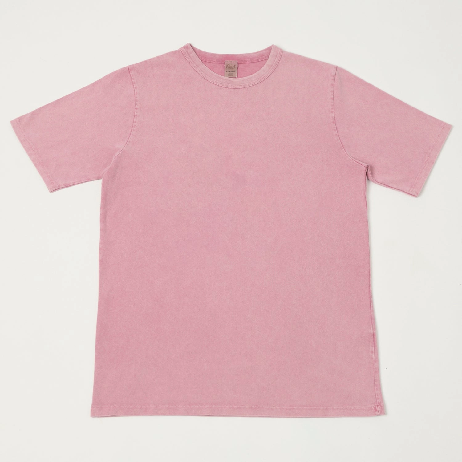Flea-T 1950s Garment Dyed T-Shirt - Pink Stylish and Comfortable