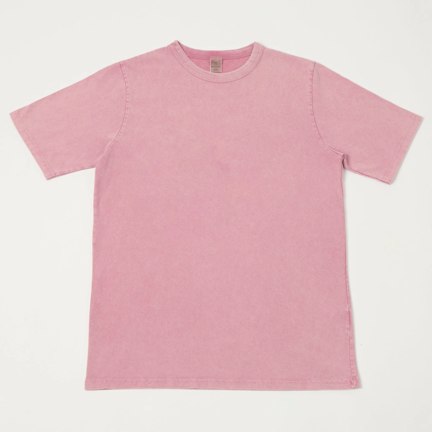 Flea-T 1950s Garment Dyed T-Shirt - Pink Essential Top