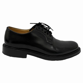 On The Go Church's Shannon Lace-Up Derby Shoes in Black Leather