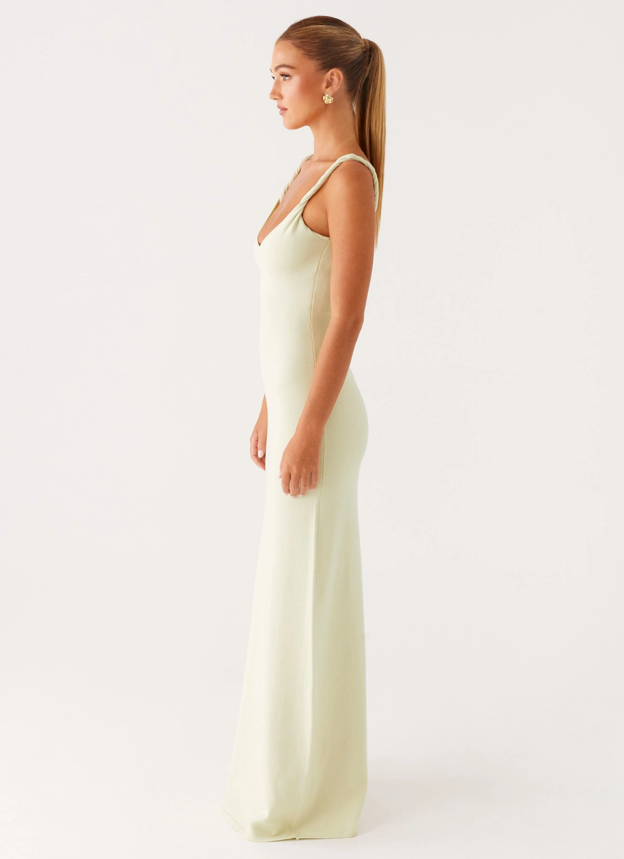 Anastasia Maxi Dress - Sage Open Back Soft Motion