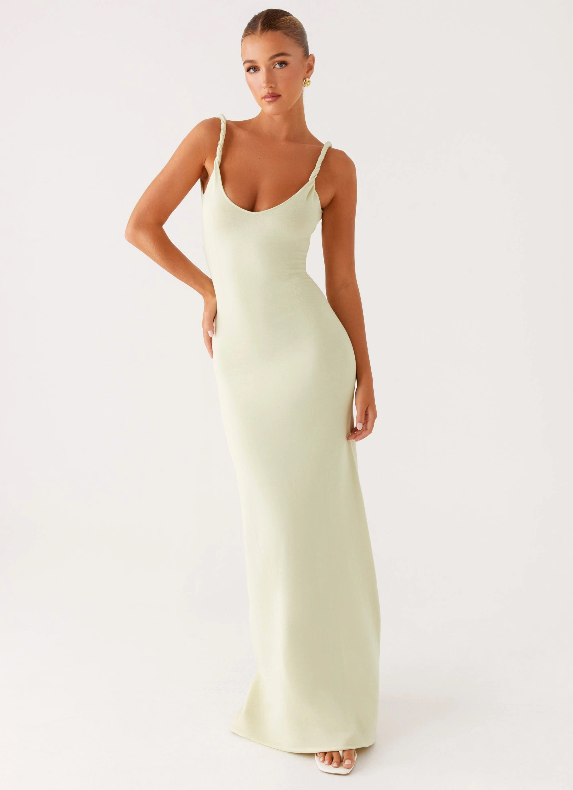 Anastasia Maxi Dress - Sage Light Weave
