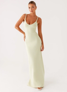 Anastasia Maxi Dress - Sage Light Weave