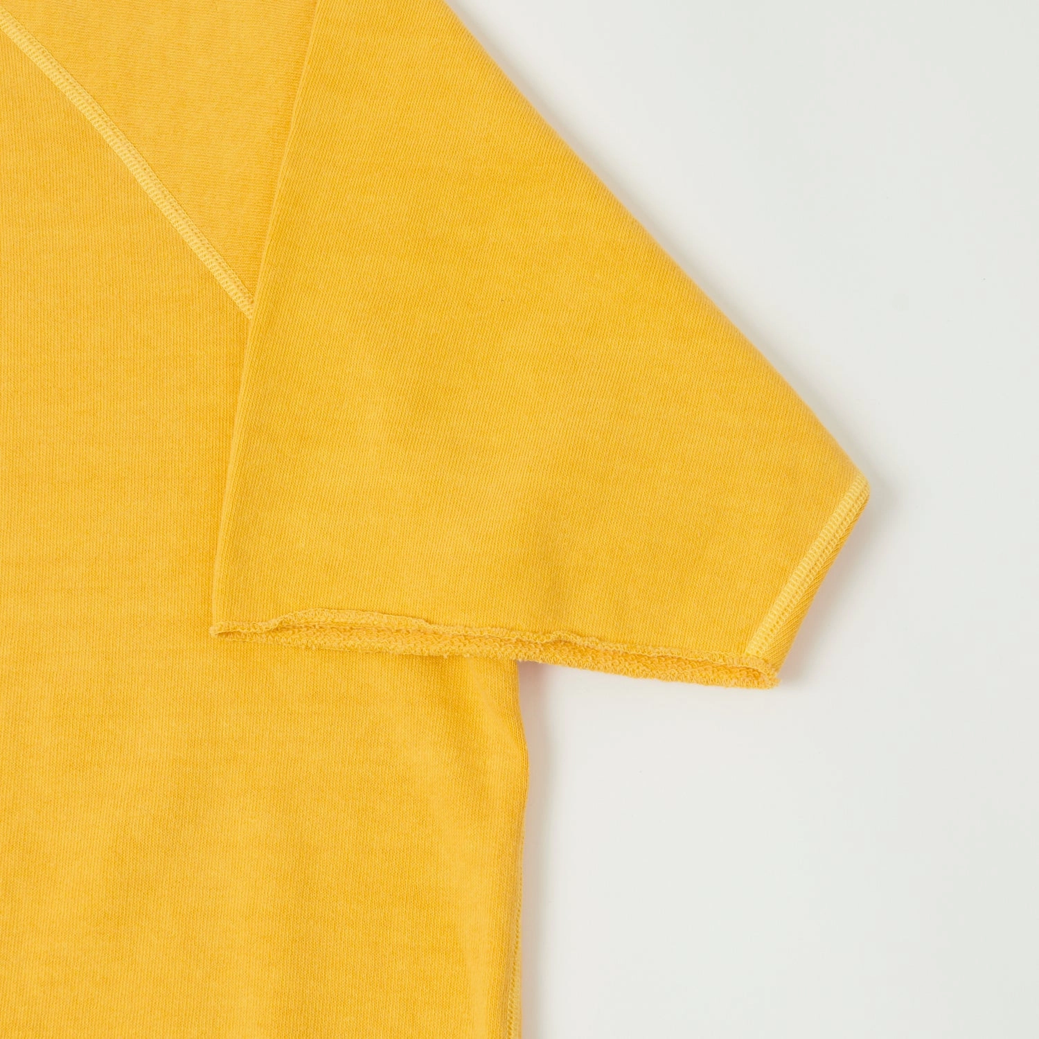 Removable Dubbleworks Cut Off Sleeve Pigment Dyed Sweatshirt - Gold