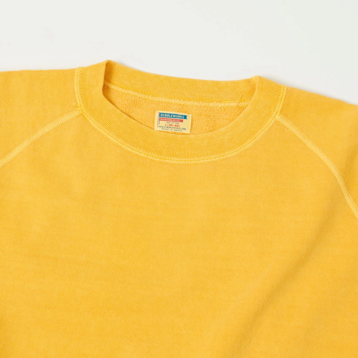Dubbleworks Cut Off Sleeve Pigment Dyed Sweatshirt - Gold Active Wear