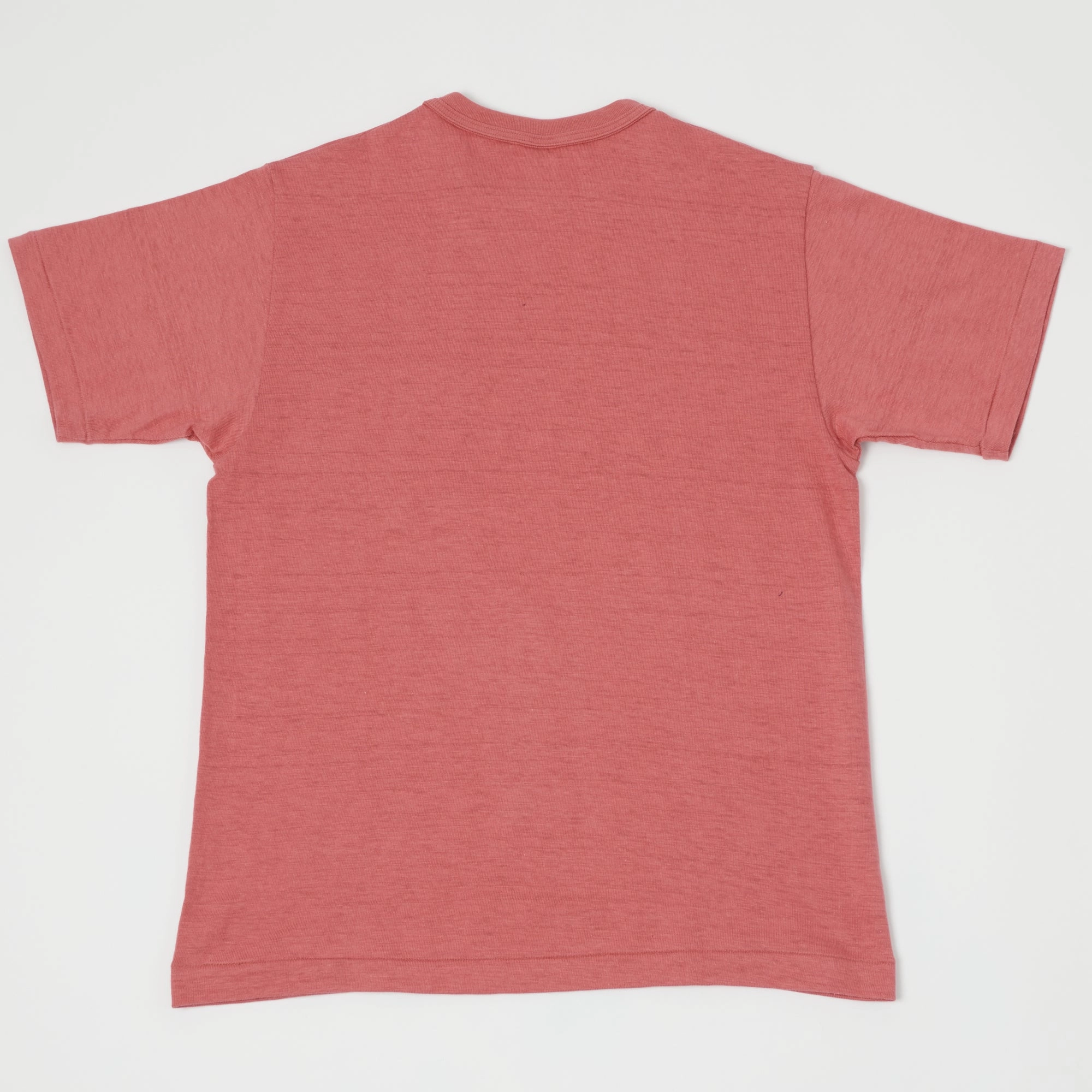 RibbedNeckBanding Easygoing Wear Warehouse & Co 4601 Pocket T-Shirt - Faded Red