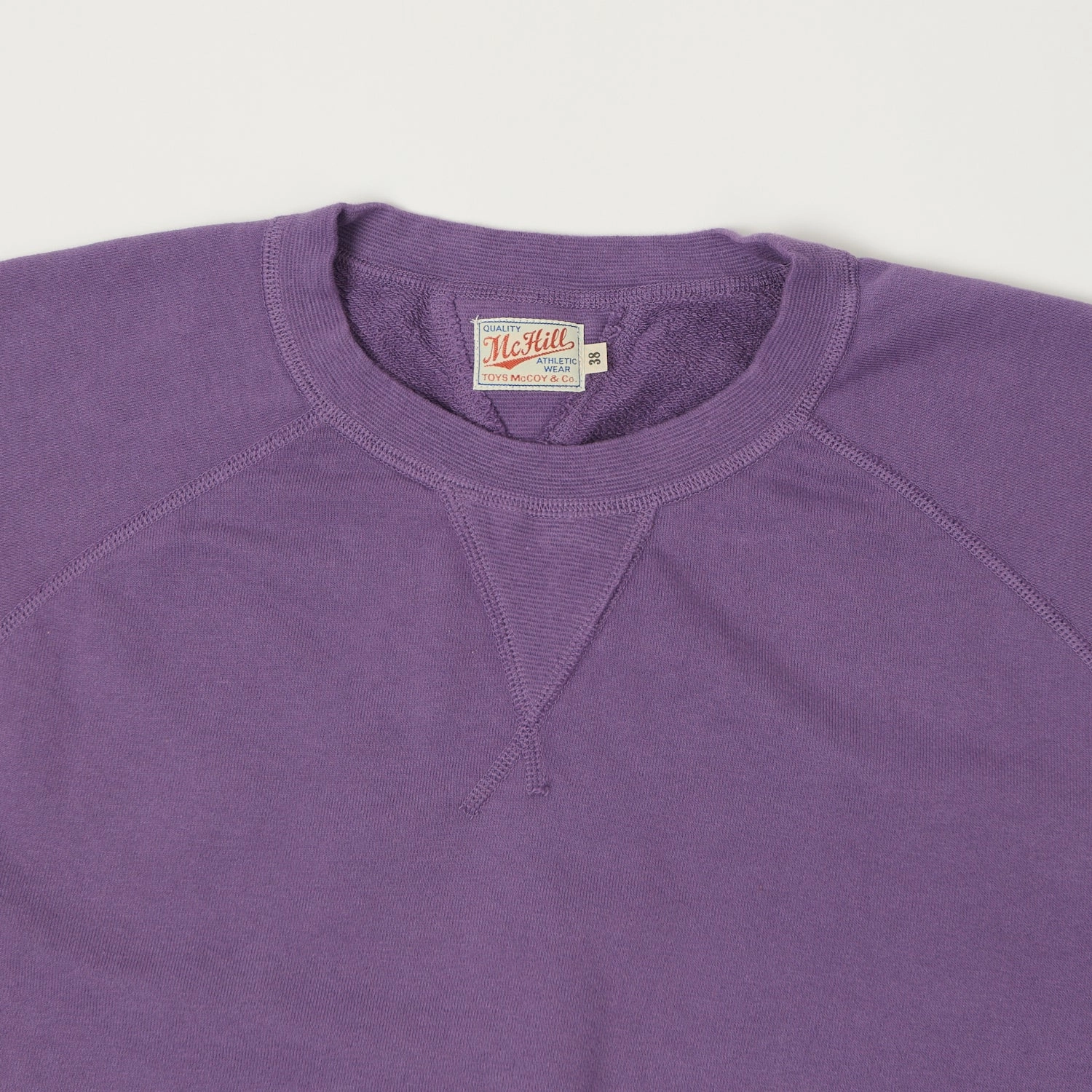 TOYS McCOY Short Sleeve Military Sweatshirt - Purple Fashion Comfort