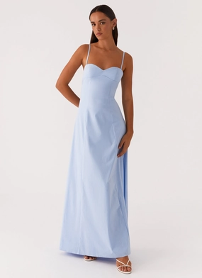 Clear As Day Maxi Dress - Blue Smart Layer Wear