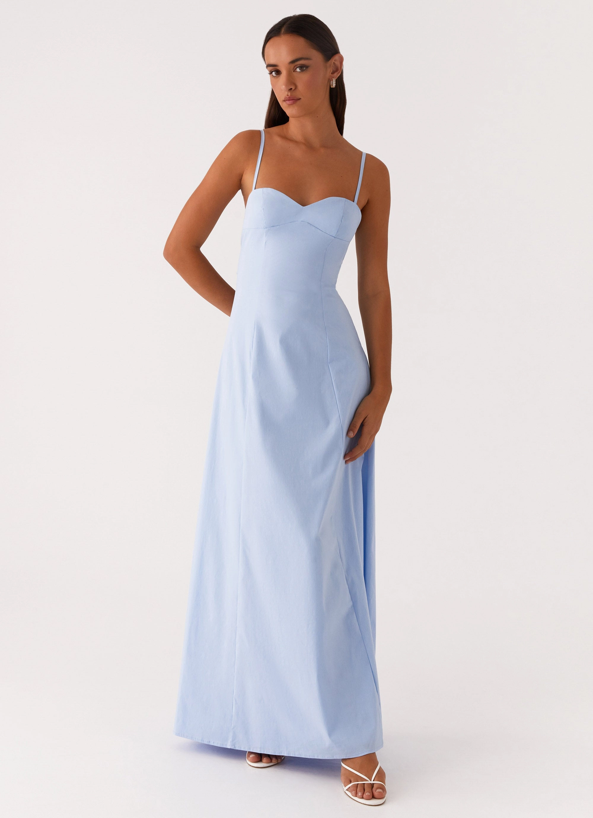 Clear As Day Maxi Dress - Blue Smart Layer Wear