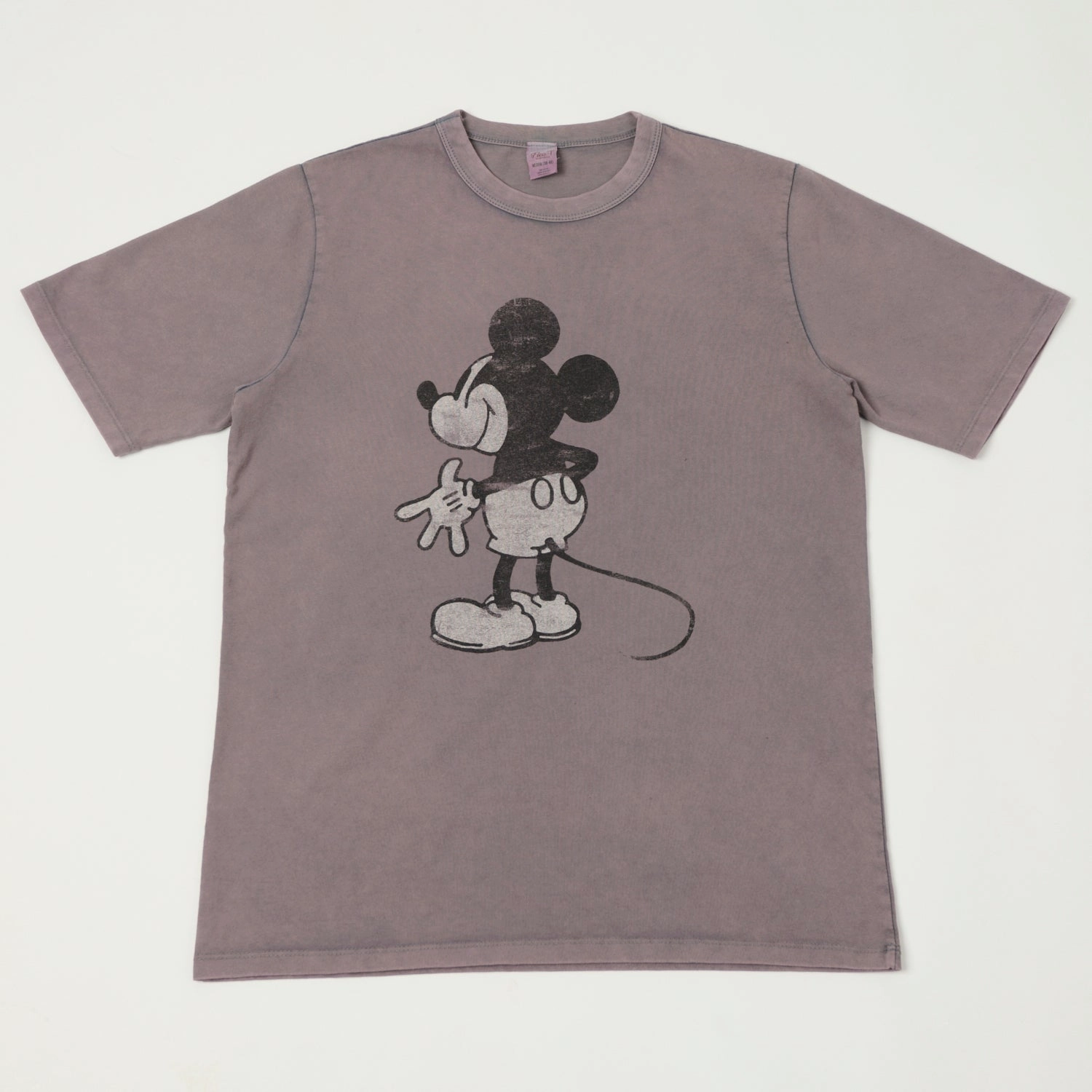 Modern Fit Flea-T 1950s 'Behind Mickey' T-Shirt - Navy