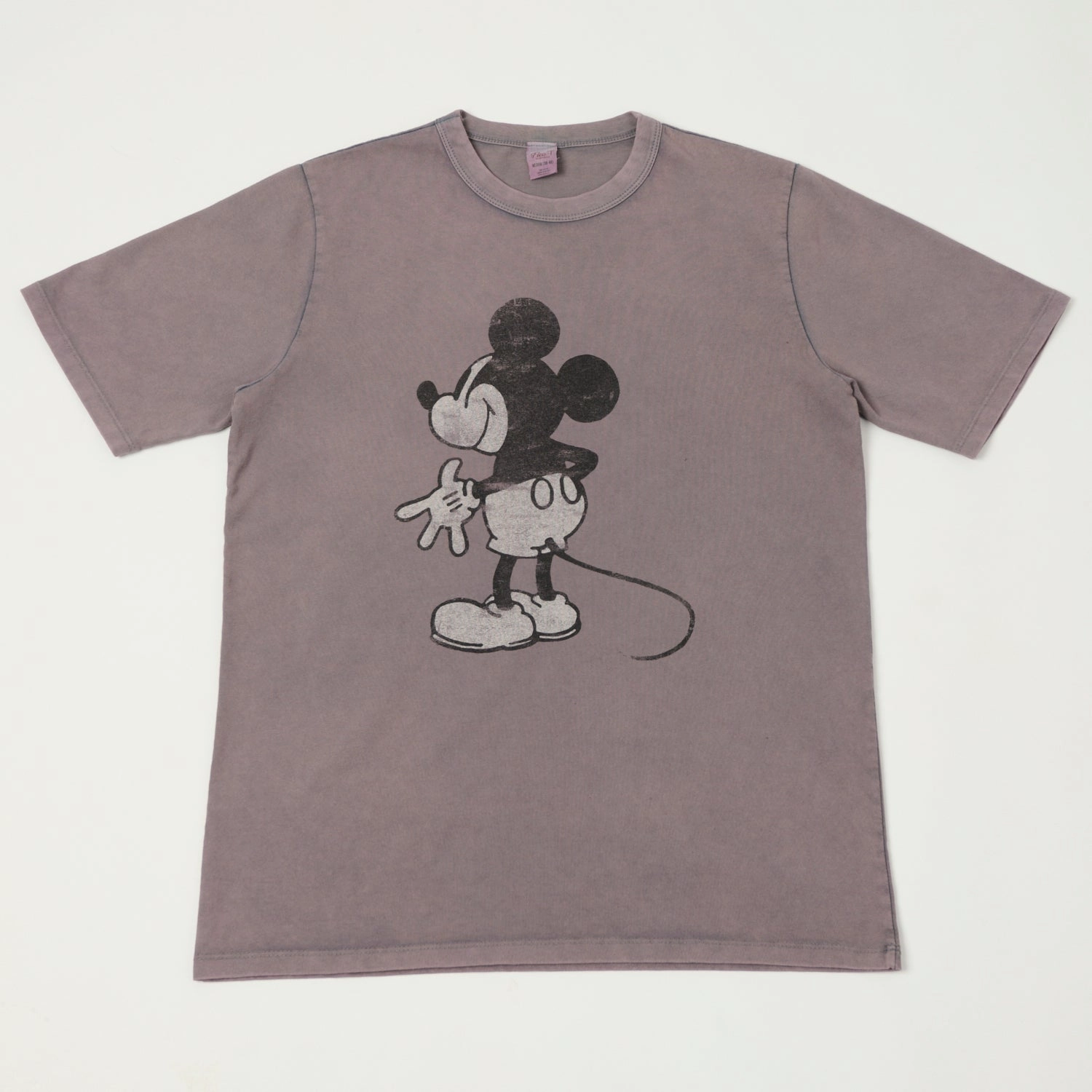 Flea-T 1950s 'Behind Mickey' T-Shirt - Navy OdorResistant Fabric Quick Release Hem