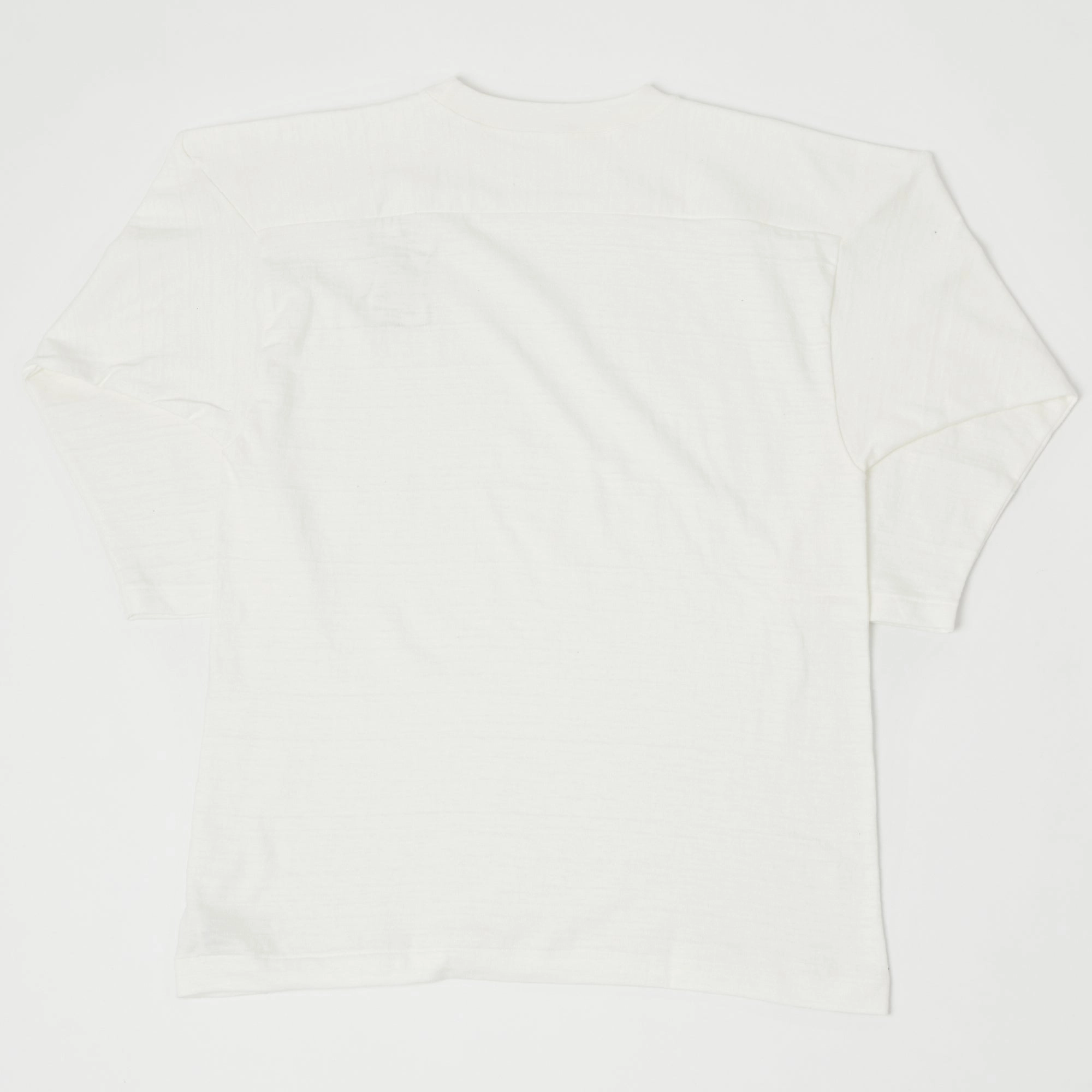 Warehouse & Co 4063 3/4 Sleeve Football T-Shirt - Off White Bold and Comfortable