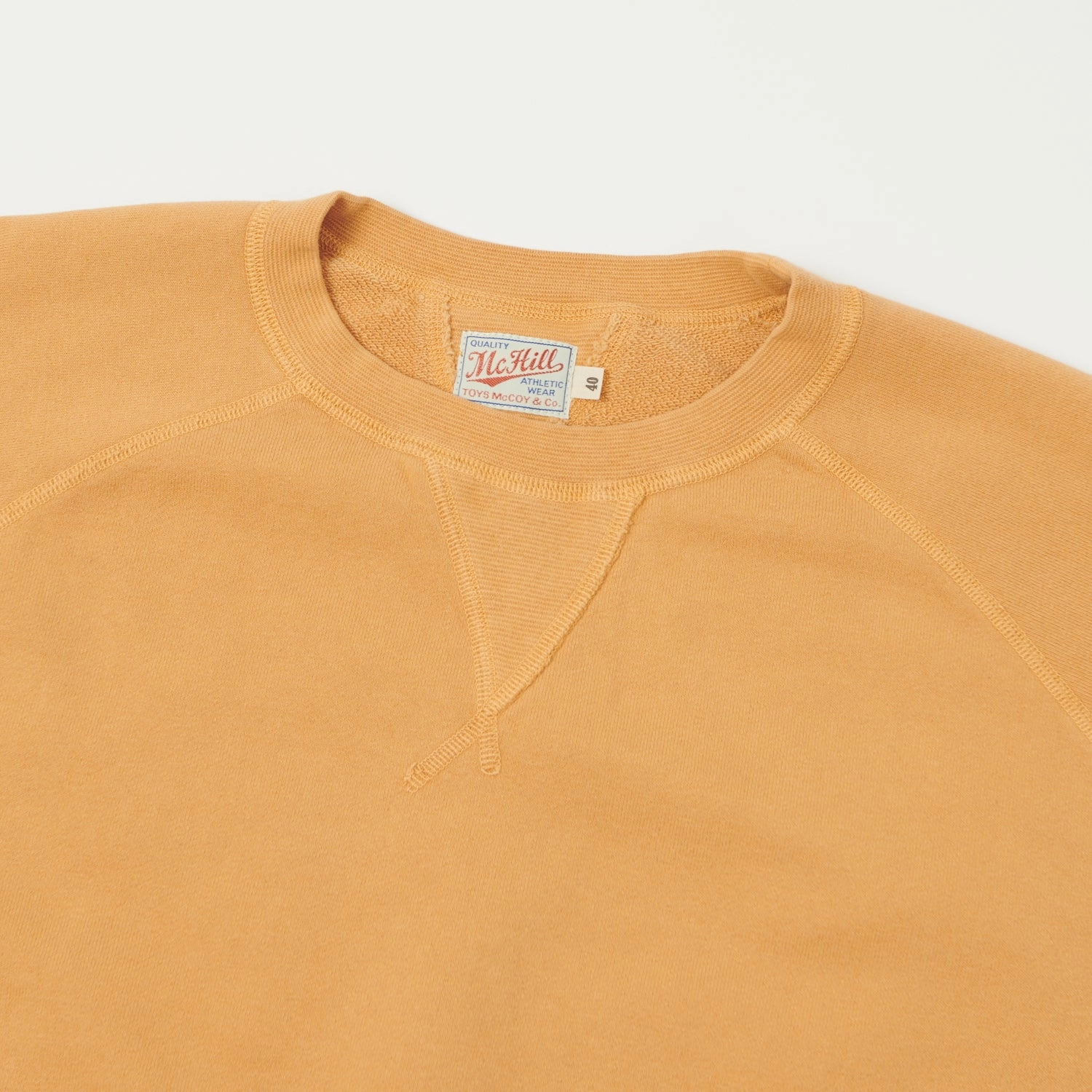 TOYS McCOY Short Sleeve Military Sweatshirt - Gold suitable for workouts goes with sweatpants