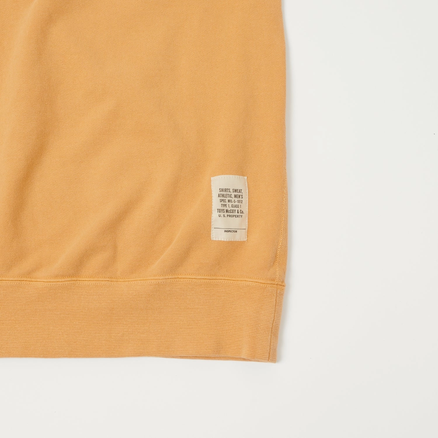 Minimal Comfort product couple connection TOYS McCOY Short Sleeve Military Sweatshirt - Gold