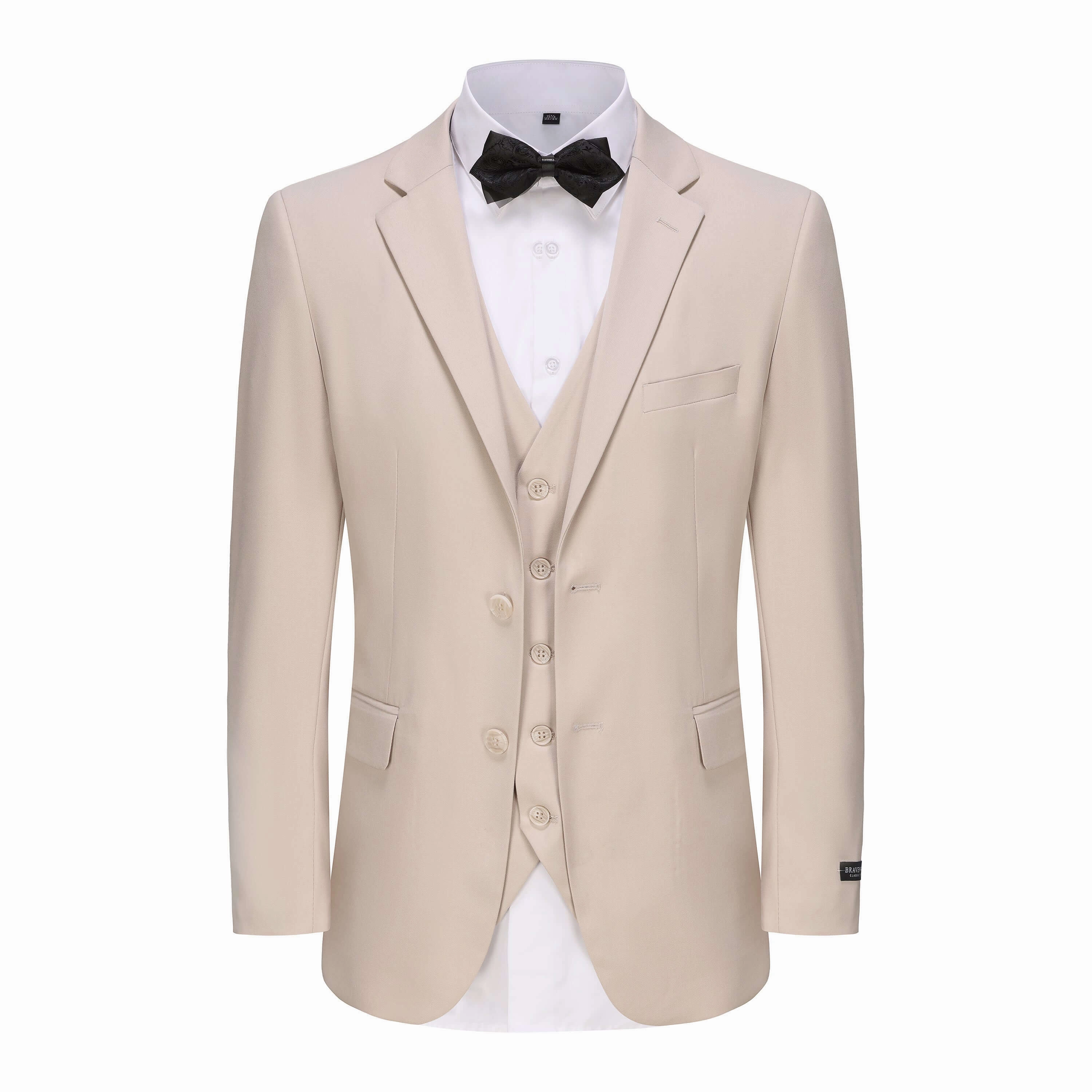 Premium Style Polished Look Men's 3-Piece Classic Fit Performance Stretch Suit