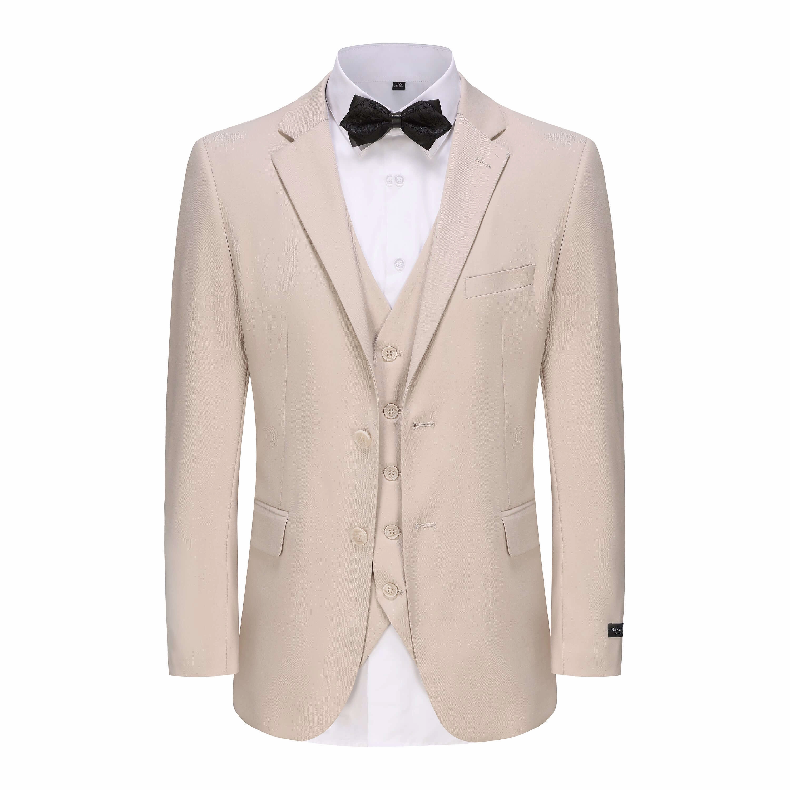 Quality craftsmanship Men's 3-Piece Classic Fit Performance Stretch Suit