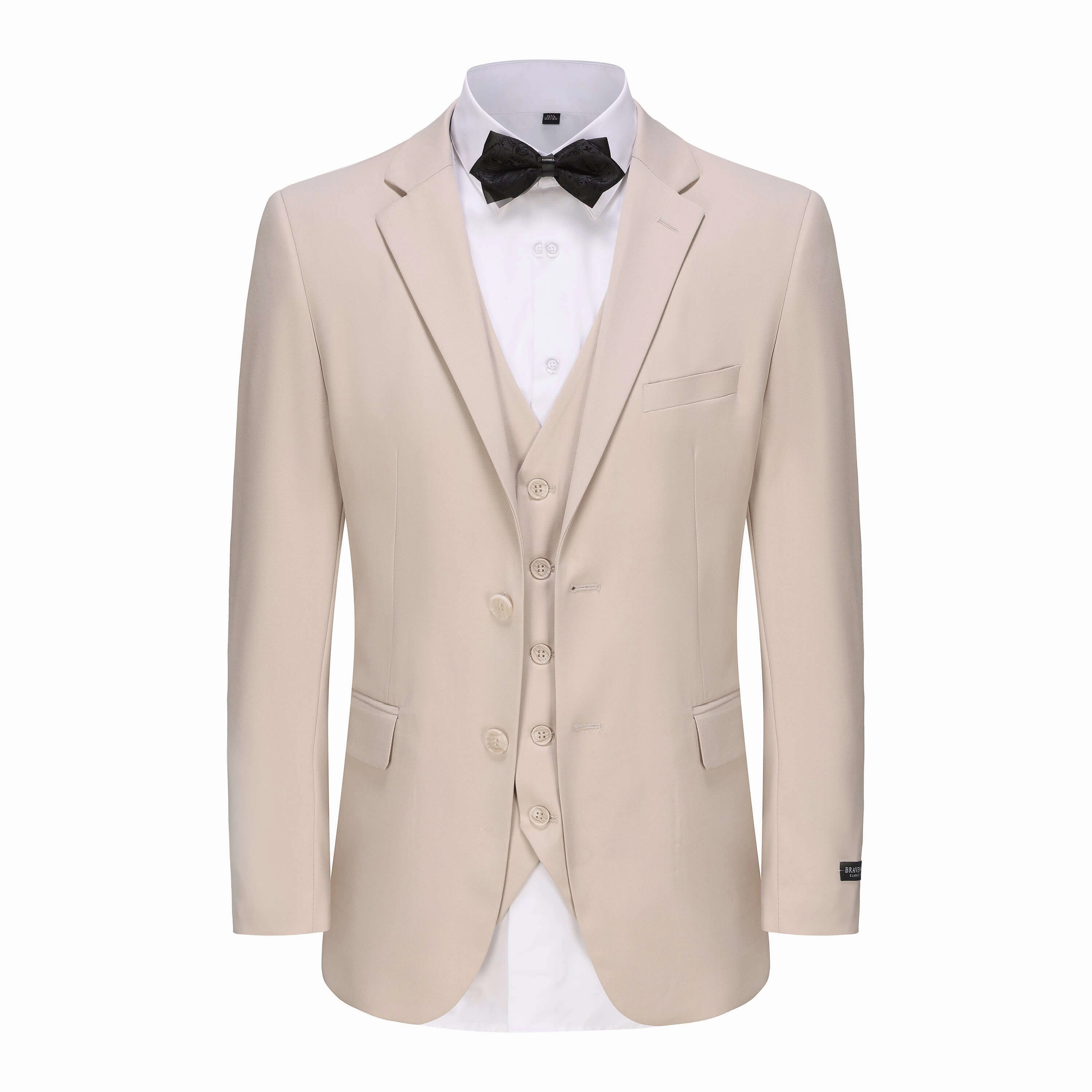 All-Day Wear Adaptive Fit Technology Men's 3-Piece Classic Fit Performance Stretch Suit