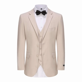 Premium Layer Perfectly Refined Men's 3-Piece Classic Fit Performance Stretch Suit