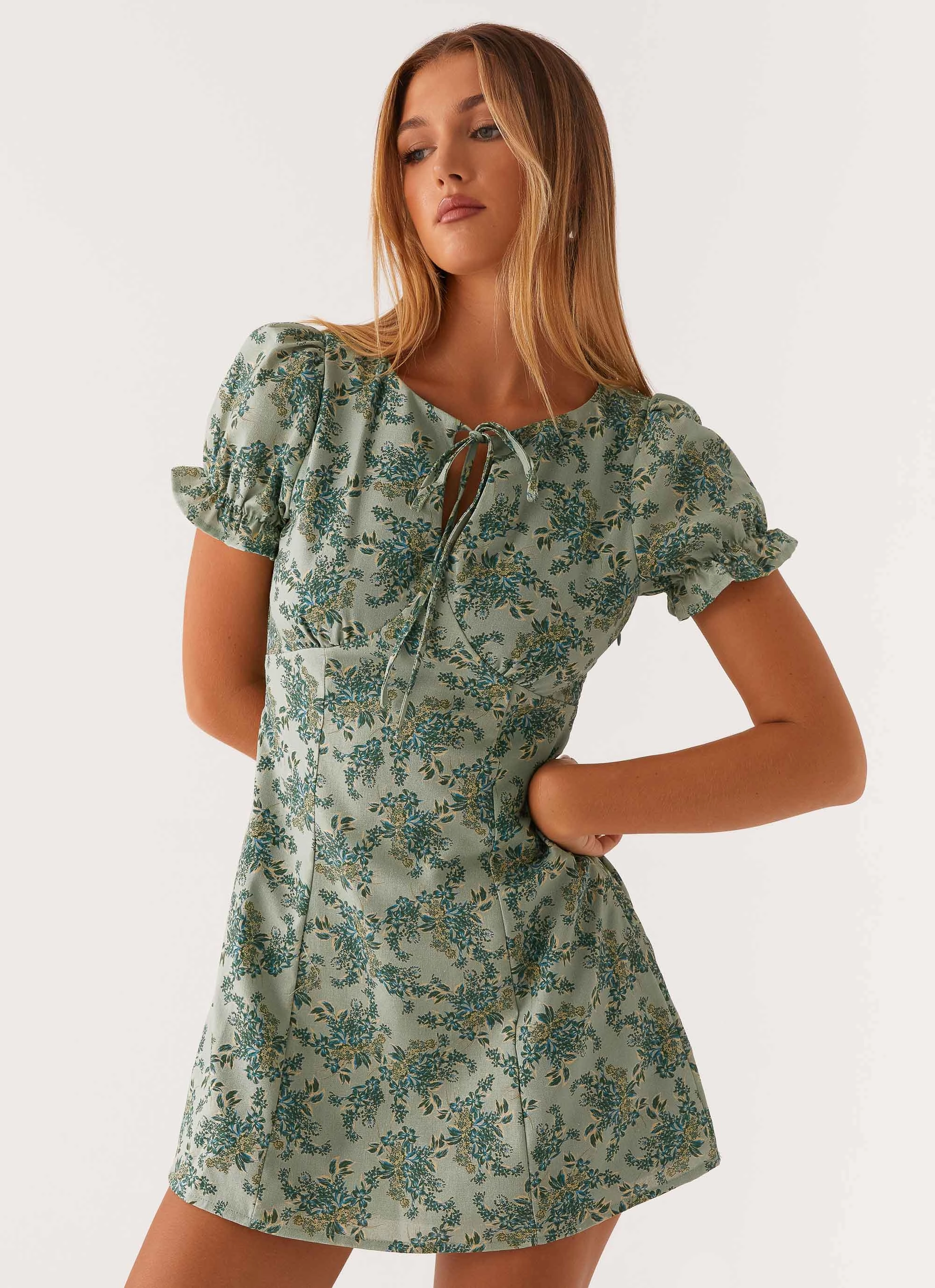 Someday Mini Dress - Cloud Nine Floral Light Comfort Smart and Stylish