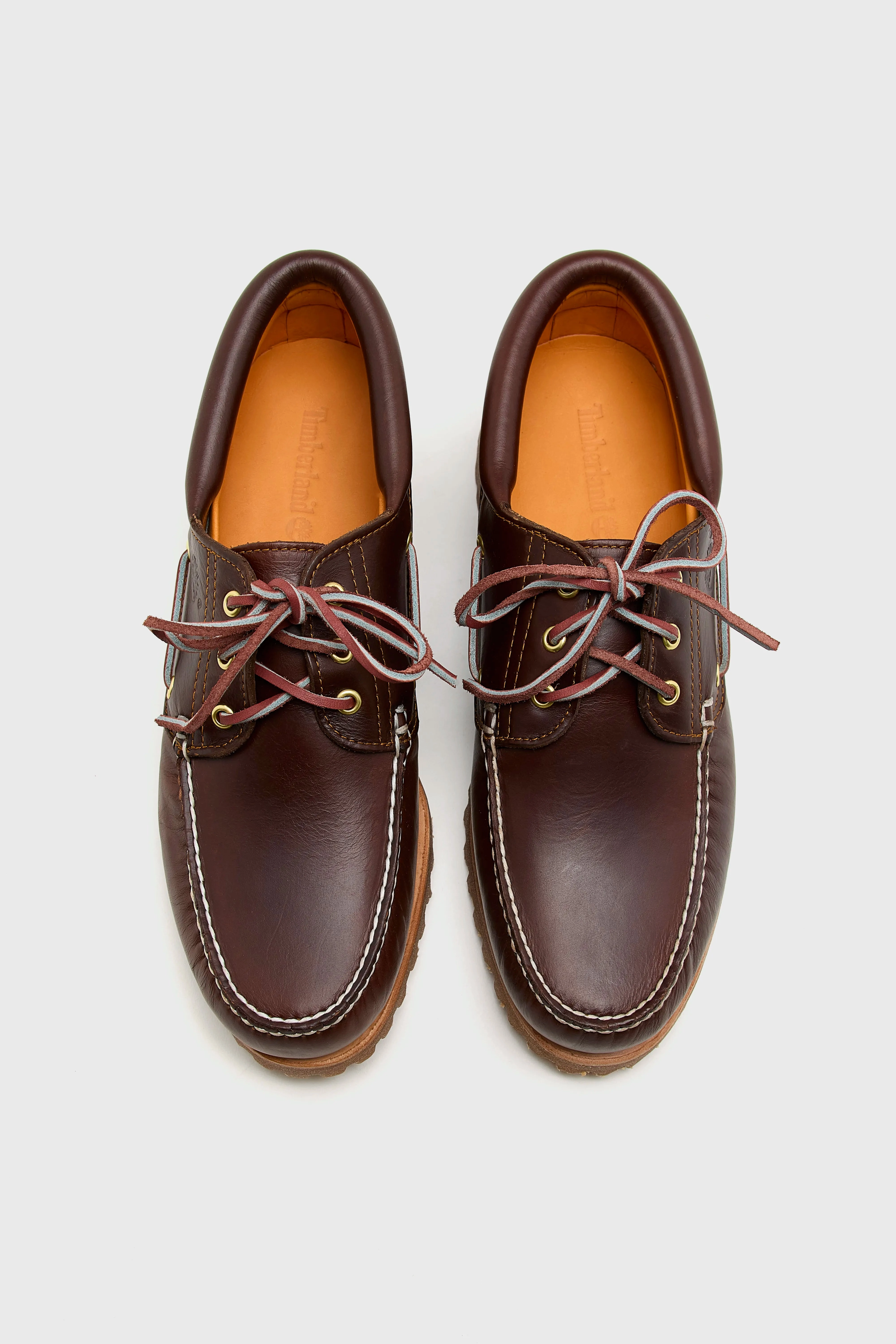 Authentic 3-Eye Lug Boat Shoes for Men (252 / M / BROWN) Dress Code Classic Casual