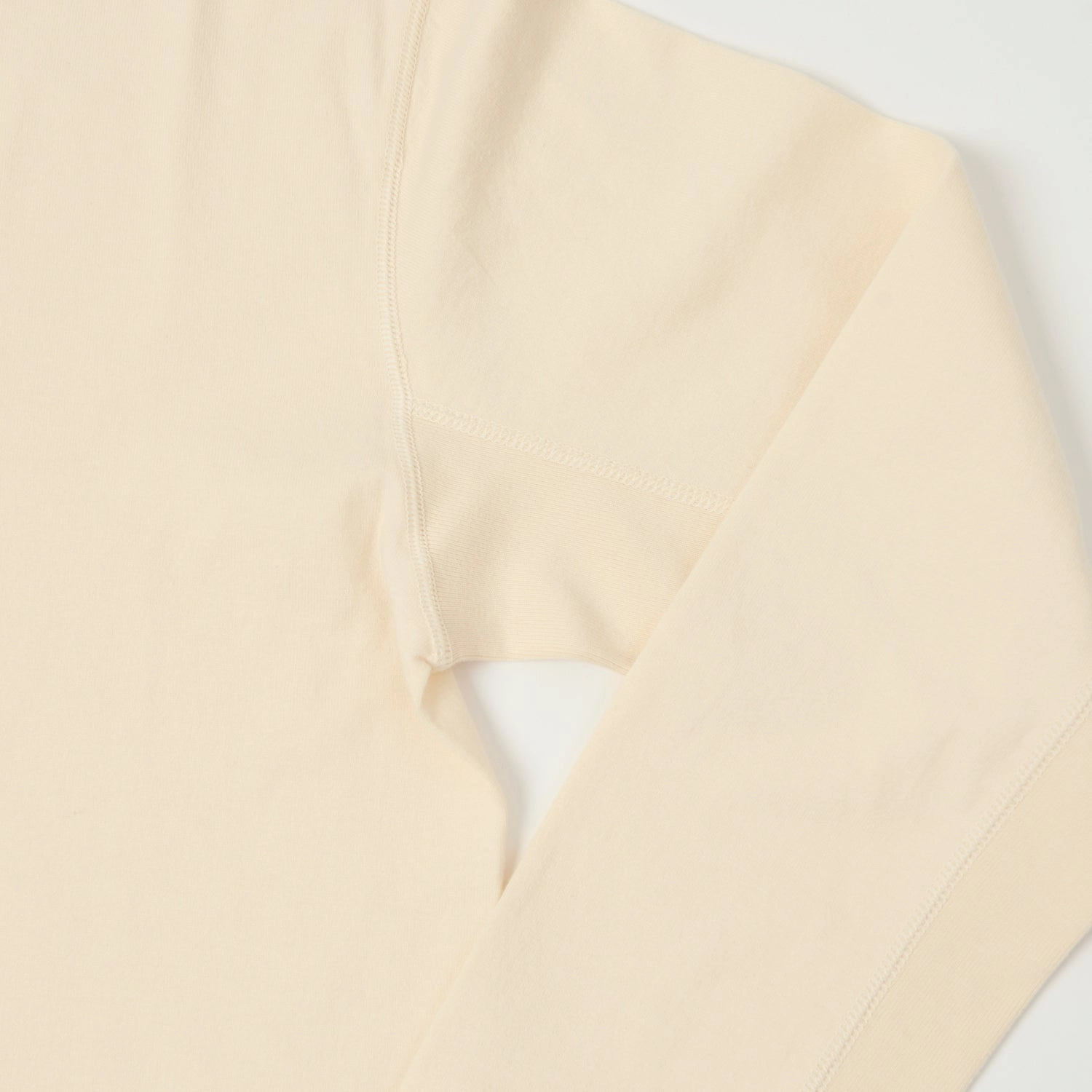 Full Count 5222LH Flat Seam Heavyweight Henley - Ecru Elderly Comfort Quick Dry Fit