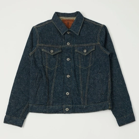 ONI Denim 02527P-CCD 'Crushed Concrete Kabuki' 15oz Type III Denim Jacket - One Wash Breathable Layer Softshell Material